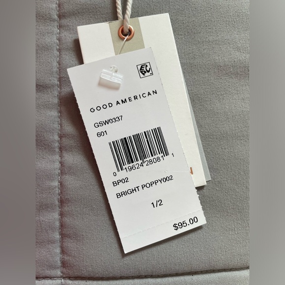 NWT Good American Always Fits One Shoulder Textured One Piece Swimsuit - Picture 8 of 13